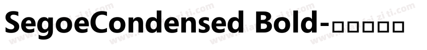 SegoeCondensed Bold字体转换